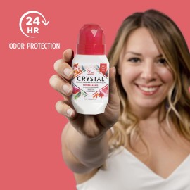 Crystal Mineral Deodorant Roll-On Body Deodorant With 24-Hour Odor Protection, Pomegranate, Non-Sticky Roll-On, No Aluminum Chlorohydrate, 2.25 FL OZ - 1 pack Crystal Mineral Deodorant Roll-On Body Deodorant With 24-Hour Odor Protection, Pomegranate, Non-Sticky Roll-On, No Aluminum Chlorohydrate, 2.25 FL OZ - 1 pack