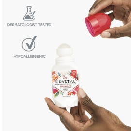 Crystal Mineral Deodorant Roll-On Body Deodorant With 24-Hour Odor Protection, Pomegranate, Non-Sticky Roll-On, No Aluminum Chlorohydrate, 2.25 FL OZ - 1 pack Crystal Mineral Deodorant Roll-On Body Deodorant With 24-Hour Odor Protection, Pomegranate, Non-Sticky Roll-On, No Aluminum Chlorohydrate, 2.25 FL OZ - 1 pack