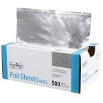 ForPro Professional Collection Embossed Foil Sheets 900S, Aluminum Foil, PopUp Dispenser for Hair Color Application and Highlighting, Food Safe, 9 W x 10.75 L, 500 Count