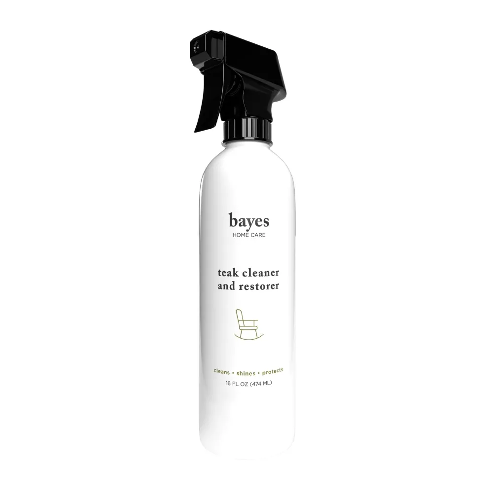 Bayes High Performance Teak Cleaner & Restorer - Cleans, Shines, and Protects - Maintains Fine Teak and Restores Neglected Teak - 16 oz (1-Pack) Bayes High Performance Teak Cleaner & Restorer - Cleans, Shines, and Protects - Maintains Fine Teak and Restores Neglected Teak - 16 oz (1-Pack)