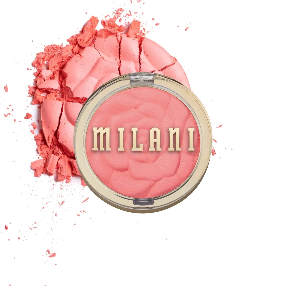 Milani Baked Blush, Powder Blush for Cheeks, Cruelty Free Makeup - Shape, Contour & Highlight Face for a Shimmery or Matte Finish -Coral Cove