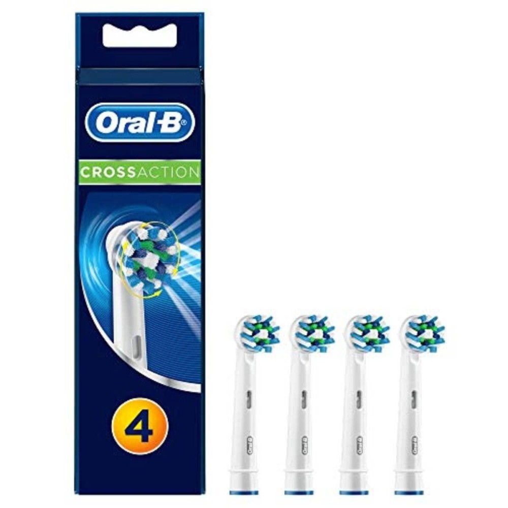 Oral B Cross Action Electric Toothbrush Replacement Brush Heads Refill, 4Count Oral B Cross Action Electric Toothbrush Replacement Brush Heads Refill, 4Count