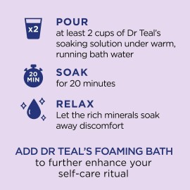 Dr Teal\'s Epsom Salt Magnesium Soak, Soothe & Sleep with Lavender, 3 lbs Dr Teal\'s Epsom Salt Magnesium Soak, Soothe & Sleep with Lavender, 3 lbs