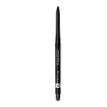 Rimmel London Exaggerate Waterproof Eye Definer Eyeliner, Highly Pigmented, Long-Wearing, Built-In Smudger, 262, Blackest Black, 0.01oz