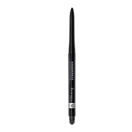 Rimmel London Exaggerate Waterproof Eye Definer Eyeliner, Highly Pigmented, Long-Wearing, Built-In Smudger, 262, Blackest Black, 0.01oz