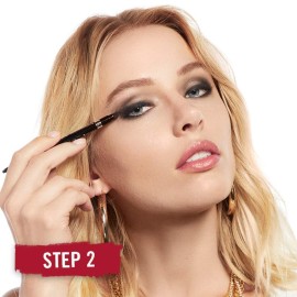 Rimmel London Exaggerate Waterproof Eye Definer Eyeliner, Highly Pigmented, Long-Wearing, Built-In Smudger, 262, Blackest Black, 0.01oz Rimmel London Exaggerate Waterproof Eye Definer Eyeliner, Highly Pigmented, Long-Wearing, Built-In Smudger, 262, Blackest Black, 0.01oz