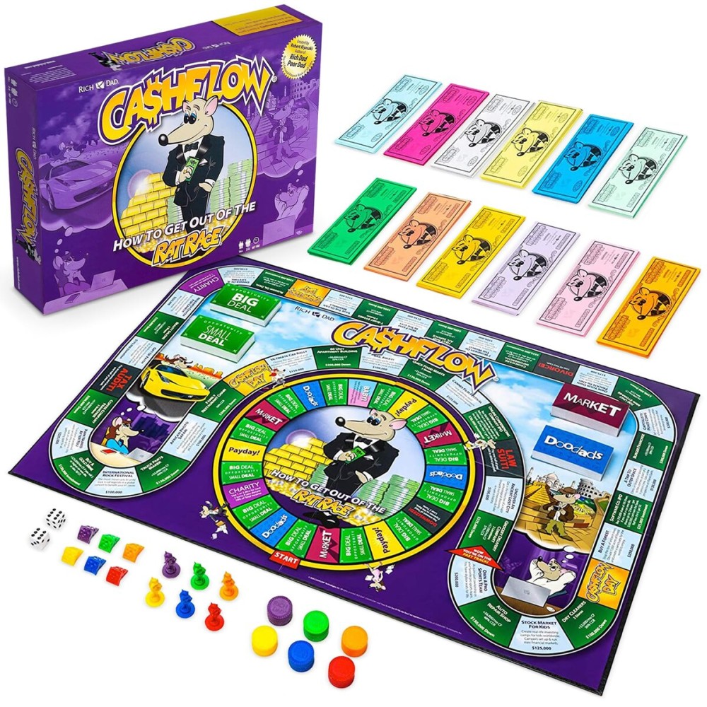 Rich Dad CASHFLOW Board Game, Educational Business & Finance Literacy Game, Ages 14 & Up - Financial Learning Games for Kids, Teens, Adults and Family Rich Dad CASHFLOW Board Game, Educational Business & Finance Literacy Game, Ages 14 & Up - Financial Learning Games for Kids, Teens, Adults and Family