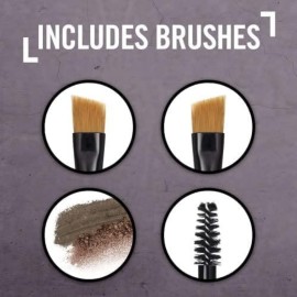 Rimmel Brow This Way Sculpting Kit, Dark Brown, Powder 0.04 oz., Wax 0.03 oz., Brow Sculpting & Styling Kit with Eyebrow Wax & Setting Powder Rimmel Brow This Way Sculpting Kit, Dark Brown, Powder 0.04 oz., Wax 0.03 oz., Brow Sculpting & Styling Kit with Eyebrow Wax & Setting Powder