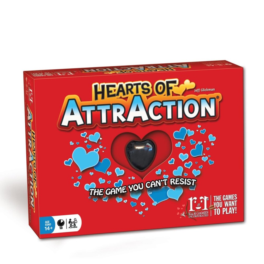 R&R Games Hearts of Attraction, Perfect Board Game for Family Night, Suitable for Ages 14 and up, Ideal for Adults and Kids R&R Games Hearts of Attraction, Perfect Board Game for Family Night, Suitable for Ages 14 and up, Ideal for Adults and Kids