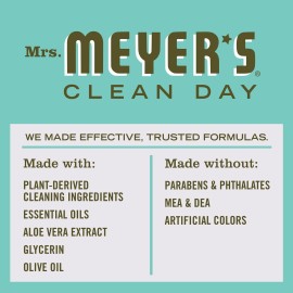 MRS. MEYER\'S CLEAN DAY Hand Soap, Made with Essential Oils, Biodegradable Formula, Basil, 12.5 fl. oz - Pack of 3 MRS. MEYER\'S CLEAN DAY Hand Soap, Made with Essential Oils, Biodegradable Formula, Basil, 12.5 fl. oz - Pack of 3
