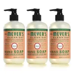 MRS. MEYER\'S CLEAN DAY Hand Soap, Made with Essential Oils, Biodegradable Formula, Geranium, 12.5 fl. oz - Pack of 3