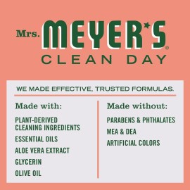 MRS. MEYER\'S CLEAN DAY Hand Soap, Made with Essential Oils, Biodegradable Formula, Geranium, 12.5 fl. oz - Pack of 3 MRS. MEYER\'S CLEAN DAY Hand Soap, Made with Essential Oils, Biodegradable Formula, Geranium, 12.5 fl. oz - Pack of 3