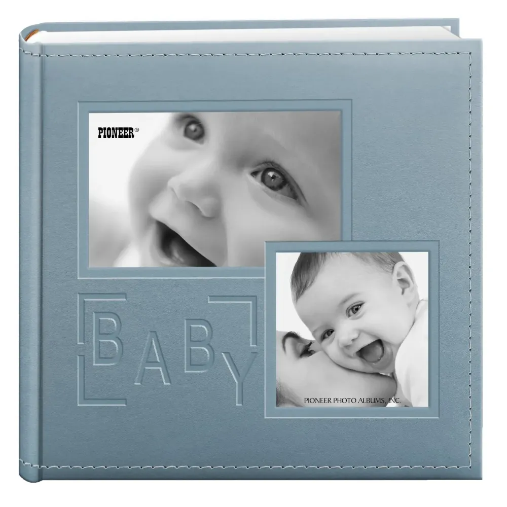 Pioneer Photo Albums DA-200COLB/B 200-Pocket Embossed Baby Leatherette Frame Cover Album for 4 by 6-Inch Prints, Blue Pioneer Photo Albums DA-200COLB/B 200-Pocket Embossed Baby Leatherette Frame Cover Album for 4 by 6-Inch Prints, Blue
