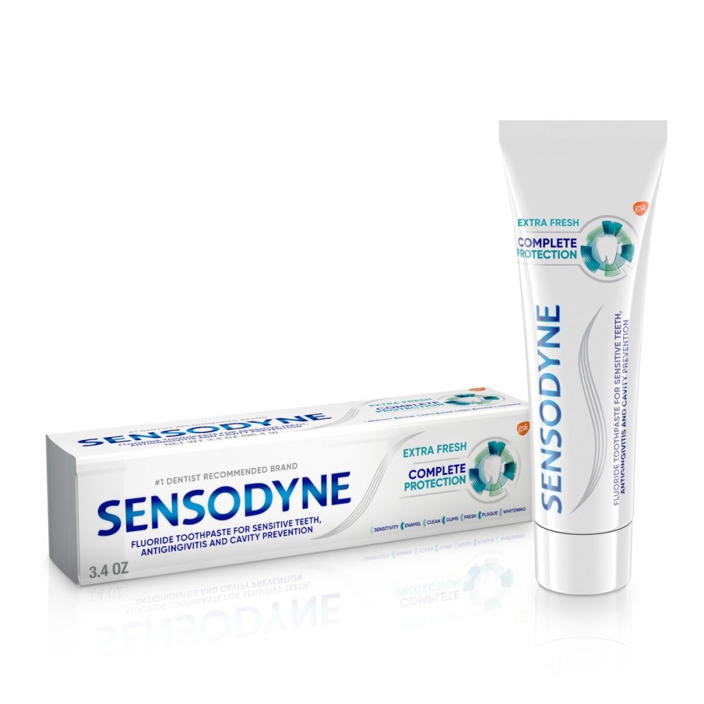 Sensodyne Complete Protection Sensitive Toothpaste For Gingivitis, Sensitive Teeth Treatment, Extra Fresh - 3.4 Ounces Sensodyne Complete Protection Sensitive Toothpaste For Gingivitis, Sensitive Teeth Treatment, Extra Fresh - 3.4 Ounces