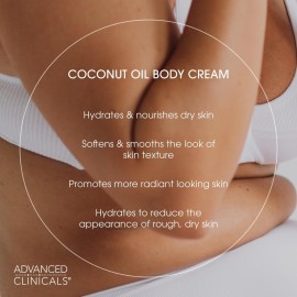 Advanced Clinicals Coconut Oil Body Cream For Women & Men | Hydrating Coconut Lotion For Extremely Dry Skin | Visible Anti Aging Body Butter Skin Care Balm Moisturizer For Hand, Heel, Feet, 16oz, 2PC Advanced Clinicals Coconut Oil Body Cream For Women & Men | Hydrating Coconut Lotion For Extremely Dry Skin | Visible Anti Aging Body Butter Skin Care Balm Moisturizer For Hand, Heel, Feet, 16oz, 2PC