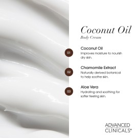 Advanced Clinicals Coconut Oil Body Cream For Women & Men | Hydrating Coconut Lotion For Extremely Dry Skin | Visible Anti Aging Body Butter Skin Care Balm Moisturizer For Hand, Heel, Feet, 16oz, 2PC Advanced Clinicals Coconut Oil Body Cream For Women & Men | Hydrating Coconut Lotion For Extremely Dry Skin | Visible Anti Aging Body Butter Skin Care Balm Moisturizer For Hand, Heel, Feet, 16oz, 2PC
