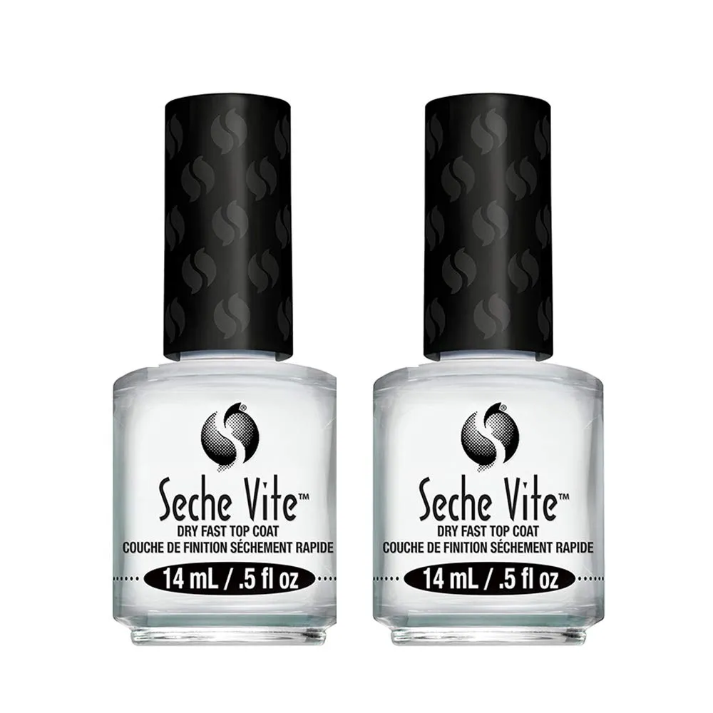 Seche Vite Dry Fast Top Coat for Nail Polish and Manicure, 0.5 oz, 2-pack Seche Vite Dry Fast Top Coat for Nail Polish and Manicure, 0.5 oz, 2-pack
