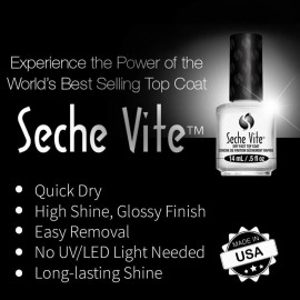 Seche Vite Dry Fast Top Coat for Nail Polish and Manicure, 0.5 oz, 2-pack Seche Vite Dry Fast Top Coat for Nail Polish and Manicure, 0.5 oz, 2-pack