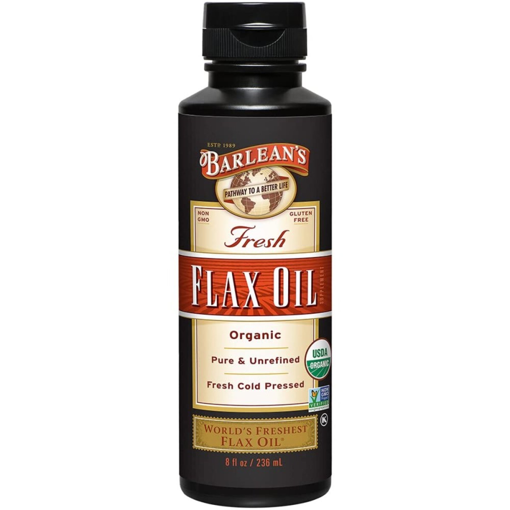 Barlean\'s Organic Flaxseed Oil Liquid from Fresh Cold Pressed Flax Seeds, 7,640mg ALA Omega 3 Fatty Acid Supplement for Skin and Hair Care, Vegan & Gluten Free, 8 oz Barlean\'s Organic Flaxseed Oil Liquid from Fresh Cold Pressed Flax Seeds, 7,640mg ALA Omega 3 Fatty Acid Supplement for Skin and Hair Care, Vegan & Gluten Free, 8 oz