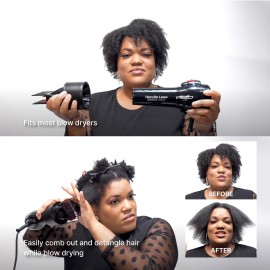 Red by Kiss Universal Detangling Blow Dryer Hair Styling Pik - Double Layer Pik Attachment for Smooth, Frizz-Free Hair - Compatible with All Hair Dryers, Wigs, Weaves & Natural Hair Red by Kiss Universal Detangling Blow Dryer Hair Styling Pik - Double Layer Pik Attachment for Smooth, Frizz-Free Hair - Compatible with All Hair Dryers, Wigs, Weaves & Natural Hair