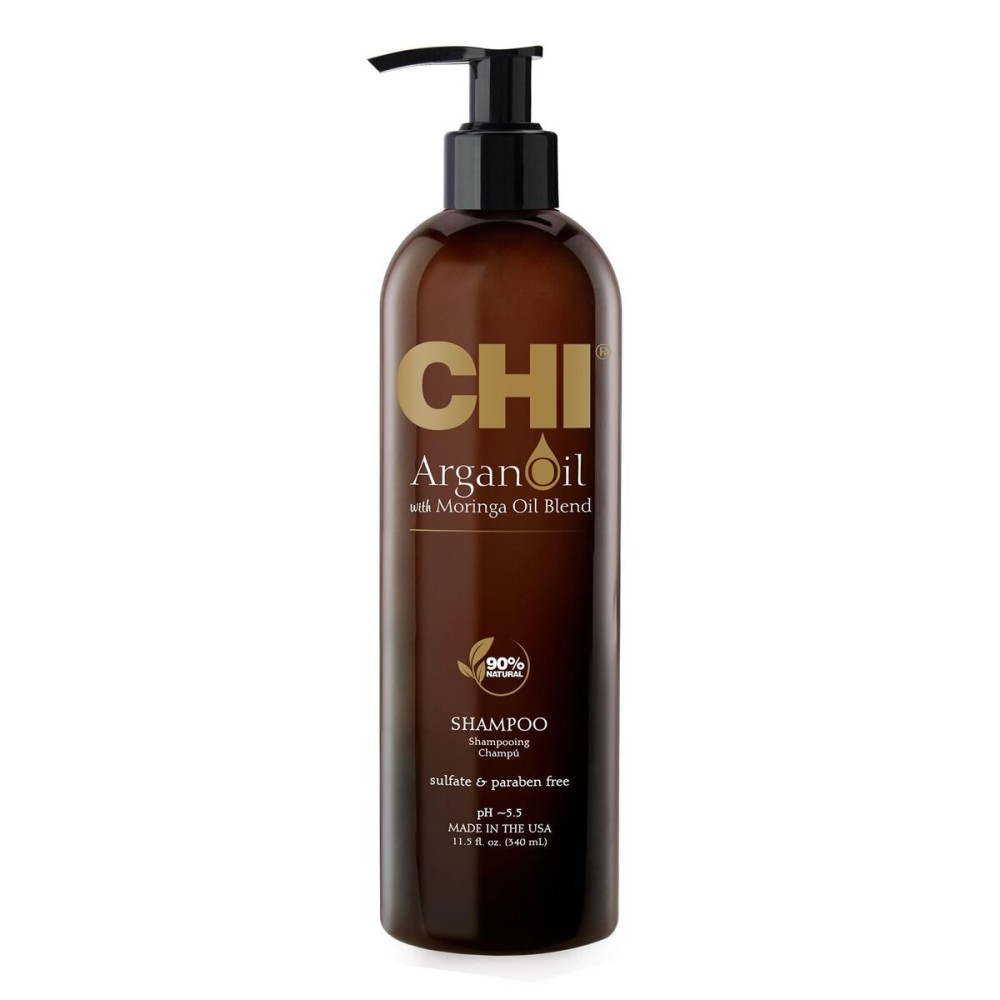 CHI Argan Oil Shampoo, Restores Moisture, Helps Rejuvenate Dry, Damaged Hair & Enhances Strength, Sulfate, Paraben, & Cruelty-Free, 11.5 Oz CHI Argan Oil Shampoo, Restores Moisture, Helps Rejuvenate Dry, Damaged Hair & Enhances Strength, Sulfate, Paraben, & Cruelty-Free, 11.5 Oz