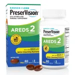 PreserVision AREDS 2 Eye Vitamins for Macular Health, Lutein and Zeaxanthin Supplement with Vitamin C, Vitamin E, Zinc, and Copper for Vision & Ocular Support, 60 Softgels (Minigels)