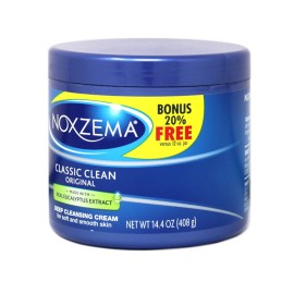 Noxzema Classic Clean Cream Original Deep Cleansing 14.4 Oz (Pack of 2)