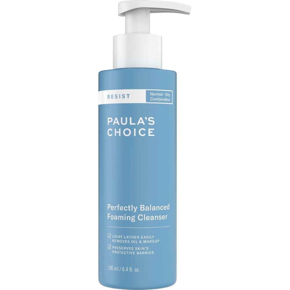 Paula\'s Choice RESIST Perfectly Balanced Foaming Cleanser, Hyaluronic Acid & Aloe, Anti-Aging Face Wash, Large Pores & Oily Skin, 6.4 Ounce Paula\'s Choice RESIST Perfectly Balanced Foaming Cleanser, Hyaluronic Acid & Aloe, Anti-Aging Face Wash, Large Pores & Oily Skin, 6.4 Ounce