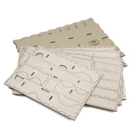 The Broken Token Board Game Organizer - Caverna Compatible Wood Storage Box with Multiple Trays and Dividers