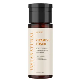 InstaNatural Vitamin C Face Toner, Brightens, Balances pH and Reduces Signs of Aging, Fine Lines and Wrinkles, with Witch Hazel, Lavender and Geranium Oils, 4 Fl Oz InstaNatural Vitamin C Face Toner, Brightens, Balances pH and Reduces Signs of Aging, Fine Lines and Wrinkles, with Witch Hazel, Lavender and Geranium Oils, 4 Fl Oz