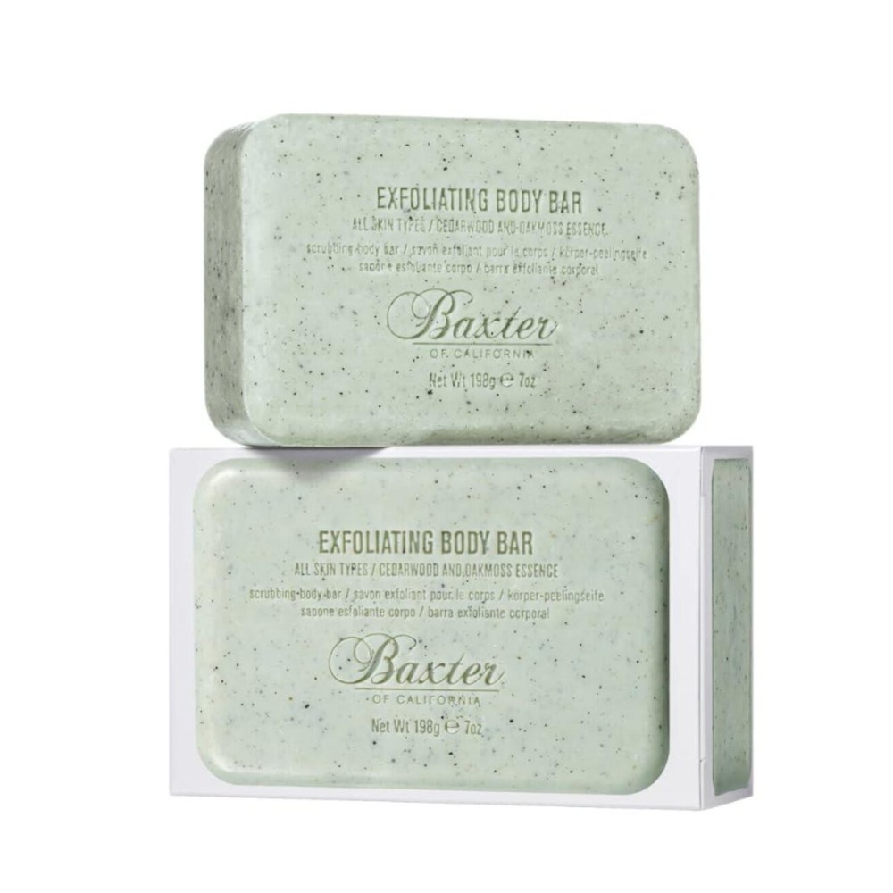 Baxter of California Exfoliating Body Bar Soap for Men with Cedarwood and Oak Moss Essence | For All Skin Types | Buffs Out Dry Skin and Boosts Cell Renewal | 7 ounces | Holiday Gift Guide Baxter of California Exfoliating Body Bar Soap for Men with Cedarwood and Oak Moss Essence | For All Skin Types | Buffs Out Dry Skin and Boosts Cell Renewal | 7 ounces | Holiday Gift Guide