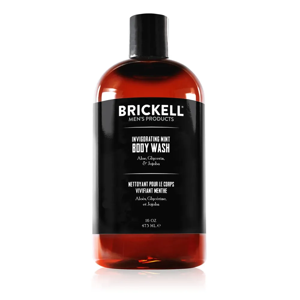 Brickell Men\'s Invigorating Mint Body Wash for Men, Natural and Organic Deep Cleaning Shower Gel with Aloe, Glycerin, and Jojoba, Sulfate Free Brickell Men\'s Invigorating Mint Body Wash for Men, Natural and Organic Deep Cleaning Shower Gel with Aloe, Glycerin, and Jojoba, Sulfate Free