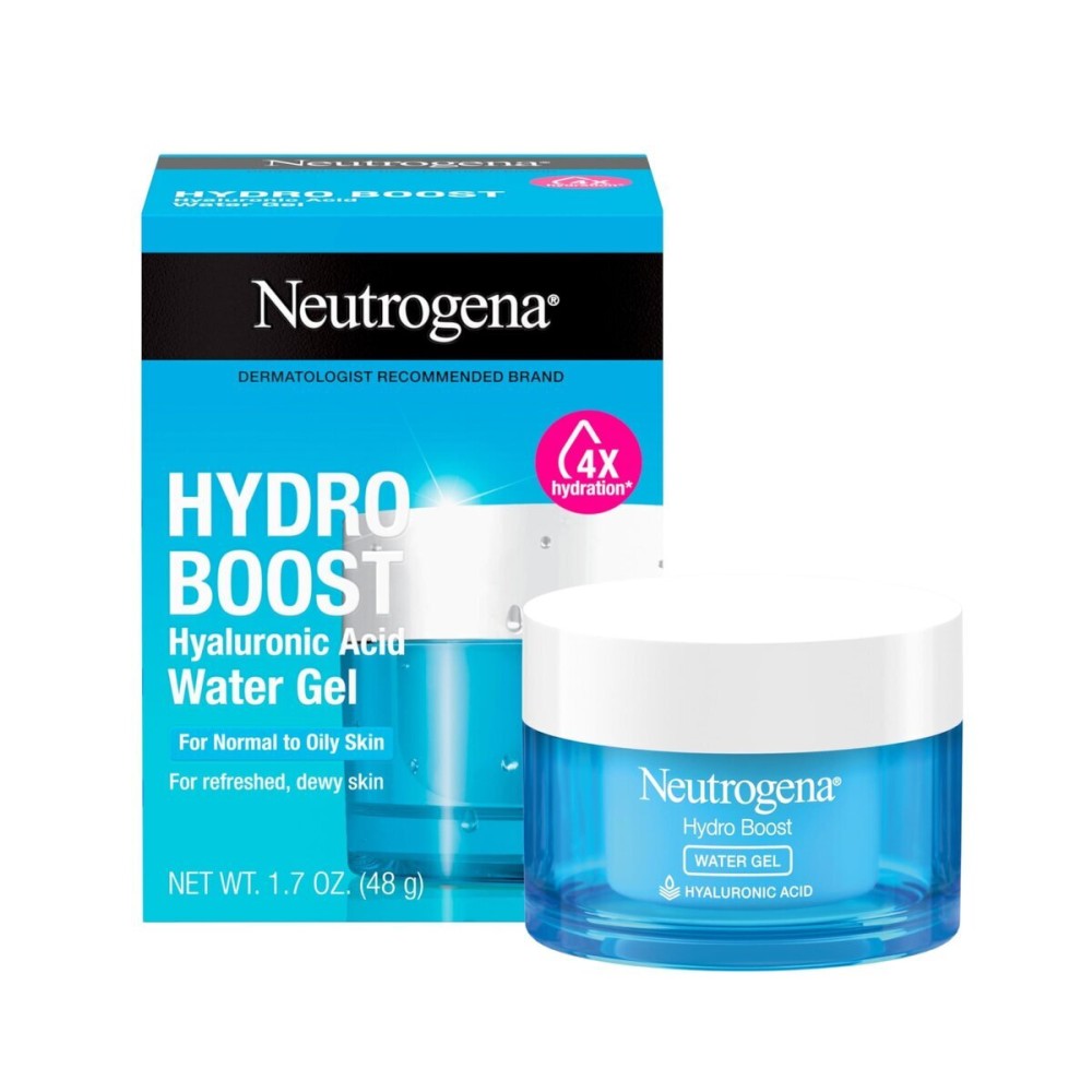 Neutrogena Hydro Boost Water Gel with Signature Fragrance, Hyaluronic Acid Face Moisturizer for Normal to Oily Skin, Delivers Hydration for Refreshed, Dewy Skin, 1.7 fl. oz Neutrogena Hydro Boost Water Gel with Signature Fragrance, Hyaluronic Acid Face Moisturizer for Normal to Oily Skin, Delivers Hydration for Refreshed, Dewy Skin, 1.7 fl. oz