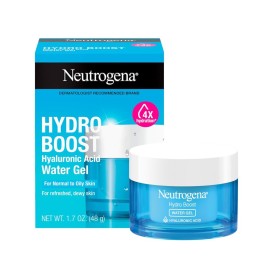 Neutrogena Hydro Boost Water Gel with Signature Fragrance, Hyaluronic Acid Face Moisturizer for Normal to Oily Skin, Delivers Hydration for Refreshed, Dewy Skin, 1.7 fl. oz