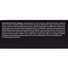 Brickell Men\'s Products Instant Relief Aftershave for Men, Natural and Organic Soothing After Shave Balm to Prevent Razor Burn, 4 Ounce, Scented