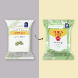 Burt\'s Bees Aloe Vera Face Wipes, for Sensitive Skin, Soothing Makeup Remover & Facial Cleansing Towelettes, 30 Ct. (3-Pack) Burt\'s Bees Aloe Vera Face Wipes, for Sensitive Skin, Soothing Makeup Remover & Facial Cleansing Towelettes, 30 Ct. (3-Pack)
