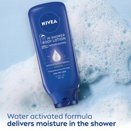 NIVEA Nourishing In Shower Lotion, Body Lotion for Dry Skin, 13.5 Fl Oz Bottle NIVEA Nourishing In Shower Lotion, Body Lotion for Dry Skin, 13.5 Fl Oz Bottle