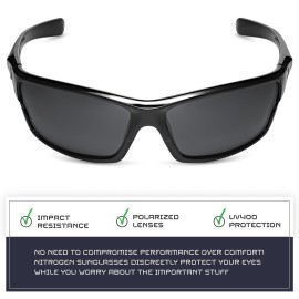 Nitrogen Polarized Wrap Around Sport Sunglasses for Men Women UV400 Driving Fishing Running Sun Glasses Nitrogen Polarized Wrap Around Sport Sunglasses for Men Women UV400 Driving Fishing Running Sun Glasses