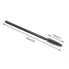 G2PLUS 100PCS Disposable Eyelash Brushes, Adjustable Mascara Wands Makeup Applicator Kits, Eyelash Spoolies Brushes for Eyelash Extensions and Eyebrows (Black) G2PLUS 100PCS Disposable Eyelash Brushes, Adjustable Mascara Wands Makeup Applicator Kits, Eyelash Spoolies Brushes for Eyelash Extensions and Eyebrows (Black)