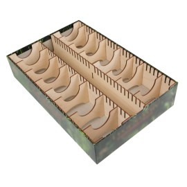 The Broken Token Board Game Organizer - Legendary Encounters Compatible Wood Storage Box with Multiple Dividers