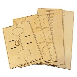 The Broken Token Board Game Organizer - Legendary Encounters Compatible Wood Storage Box with Multiple Dividers