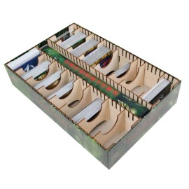The Broken Token Board Game Organizer - Legendary Encounters Compatible Wood Storage Box with Multiple Dividers