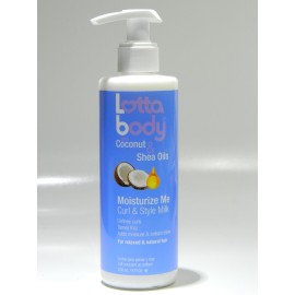 Lotta Body, Coconut Oil and Shea Moisturize Me Curl & Style Milk, Defines Curls, Anti Frizz, Adds Moisture & Shine 8 Fl Oz Lotta Body, Coconut Oil and Shea Moisturize Me Curl & Style Milk, Defines Curls, Anti Frizz, Adds Moisture & Shine 8 Fl Oz
