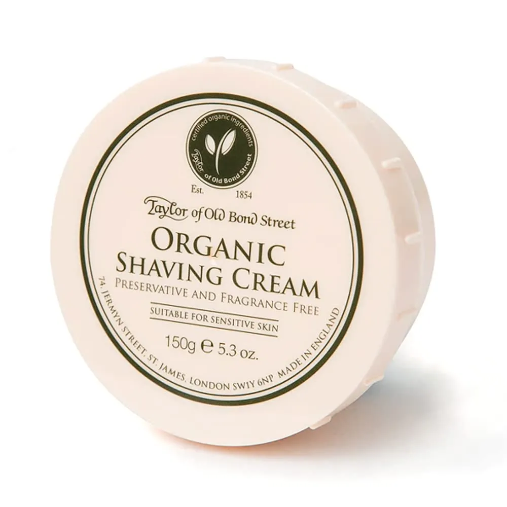 Taylor of Old Bond Street Organic Shaving Cream w/Aloe & JojobaNew 5.3 oz. Taylor of Old Bond Street Organic Shaving Cream w/Aloe & JojobaNew 5.3 oz.