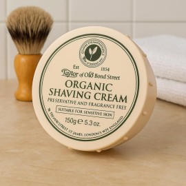 Taylor of Old Bond Street Organic Shaving Cream w/Aloe & JojobaNew 5.3 oz. Taylor of Old Bond Street Organic Shaving Cream w/Aloe & JojobaNew 5.3 oz.