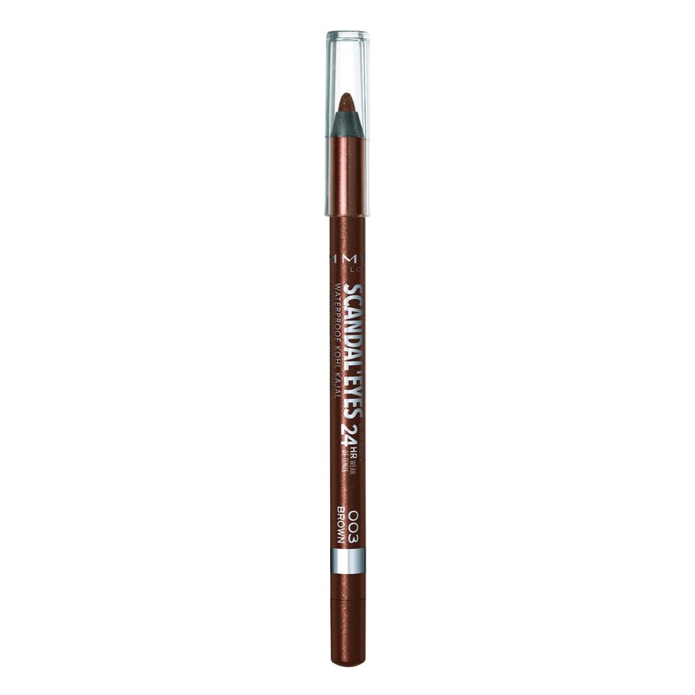 Rimmel London Scandaleyes Waterproof Gel Pencil Eyeliner, Long-Wearing, Ultra-Smooth, Smudge-Proof, 003, Brown, 0.04oz Rimmel London Scandaleyes Waterproof Gel Pencil Eyeliner, Long-Wearing, Ultra-Smooth, Smudge-Proof, 003, Brown, 0.04oz