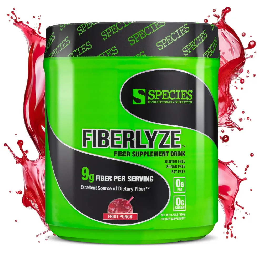 Species Nutrition Fiberlyze Fiber Supplement, Psyllium Based Soluble & Insoluble Fiber Powder for Healthy Colon, Digestive Functions (Fruit Punch, 30 Servings) Species Nutrition Fiberlyze Fiber Supplement, Psyllium Based Soluble & Insoluble Fiber Powder for Healthy Colon, Digestive Functions (Fruit Punch, 30 Servings)