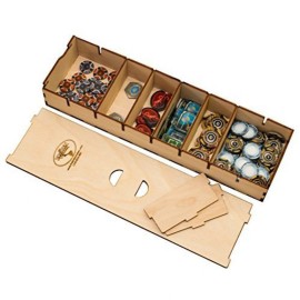 The Broken Token Long Bits Box - Wooden Token and Game Pieces Organizer for Board Games