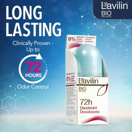 LAVILIN Roll On Deodorant for Women and Men - Aluminum Free Deodorant with Up to 72 Hour Long-Lasting Protection and Odor Control - Alcohol, Paraben and Cruelty FREE Sensitive Skin deodorant (2 oz) LAVILIN Roll On Deodorant for Women and Men - Aluminum Free Deodorant with Up to 72 Hour Long-Lasting Protection and Odor Control - Alcohol, Paraben and Cruelty FREE Sensitive Skin deodorant (2 oz)