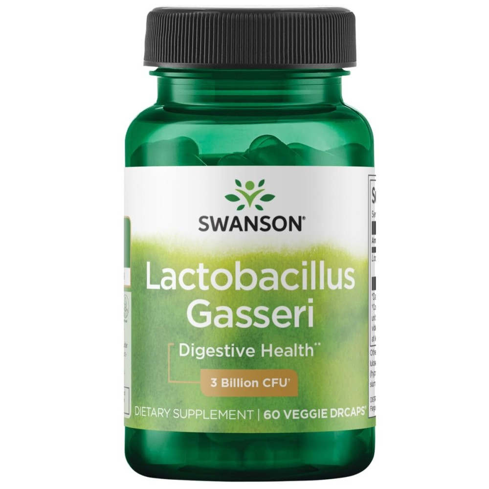 Swanson Lactobacillus Gasseri - Probiotic Supplement Supporting Digestive Health with 3 Billion CFU - Design-Release Satiety & Fat Metabolism Support - (60 Veggie Capsules) Swanson Lactobacillus Gasseri - Probiotic Supplement Supporting Digestive Health with 3 Billion CFU - Design-Release Satiety & Fat Metabolism Support - (60 Veggie Capsules)